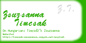 zsuzsanna timcsak business card